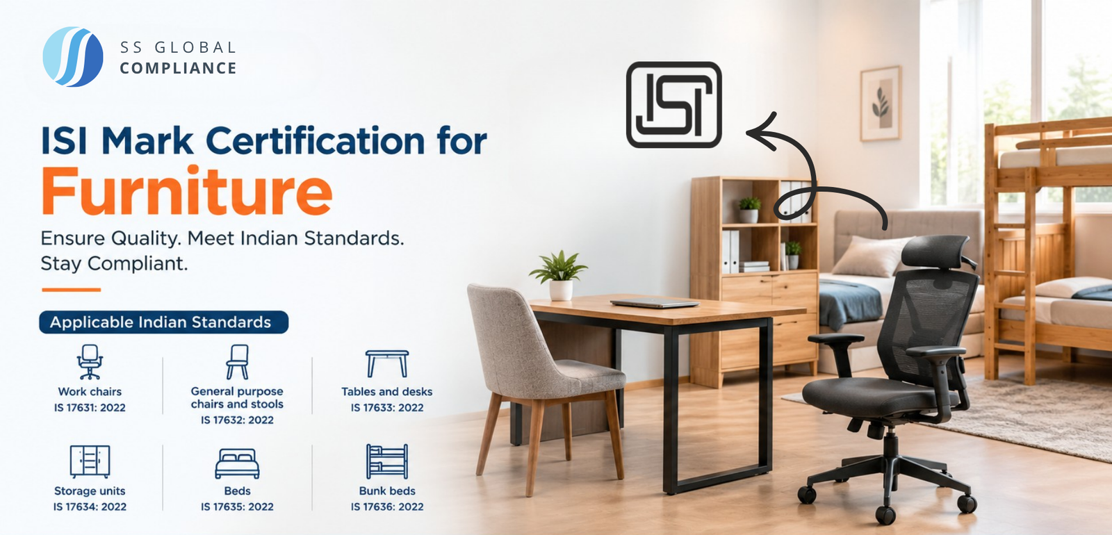 ISI Mark Certification for Furniture